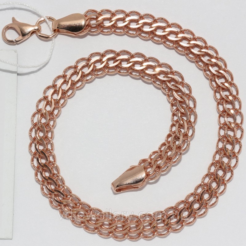 Серебряный браслет с позолотой БХН13