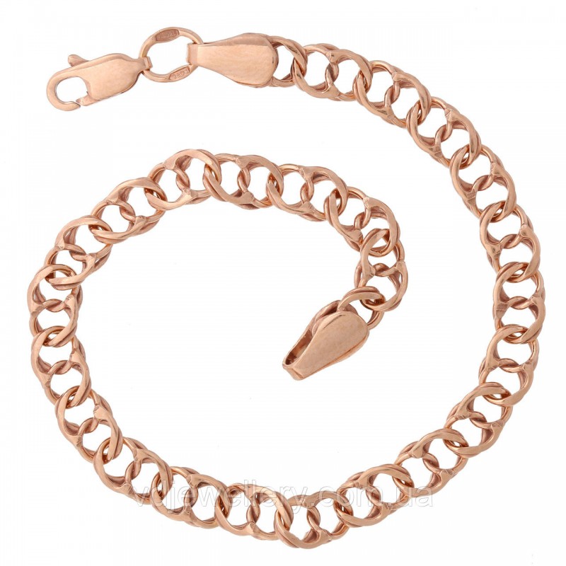 Серебряный позолоченный браслет БХН-51