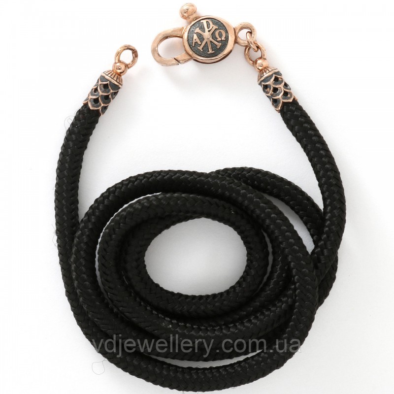 Серебряный позолоченный шнурок "Церковный" ТШ-88