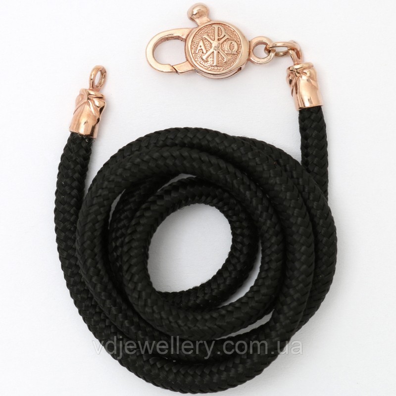 Серебряный позолоченный шнурок "Церковный" ТШ-4