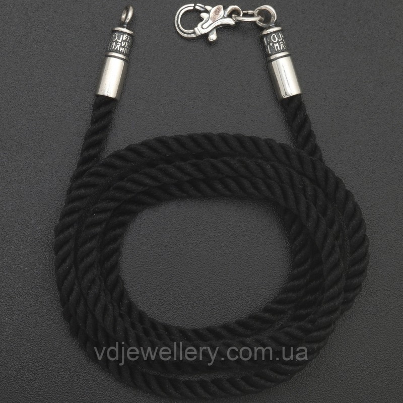 Серебряный церковный шнурок ТШ-70