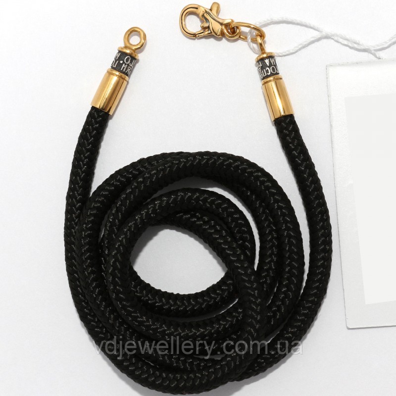 Серебряный позолоченный церковный шнурок тш57