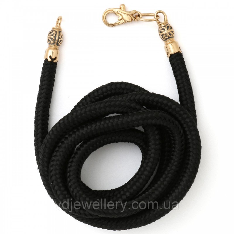 Серебряный позолоченный шнурок 55193-ЗФевро