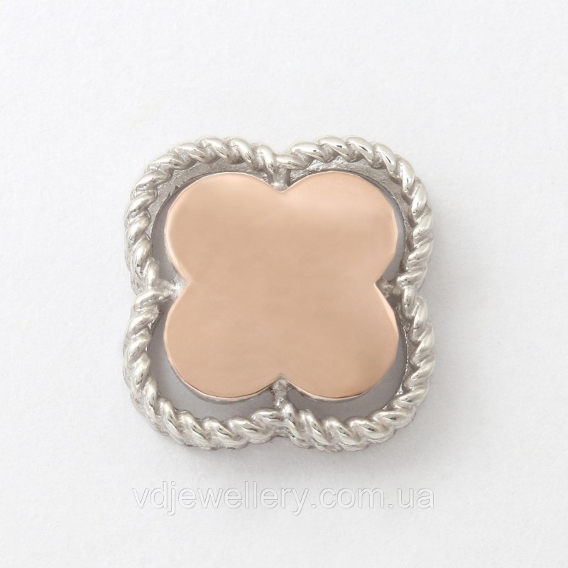 Серебряный кулон с золотом КСХ-73