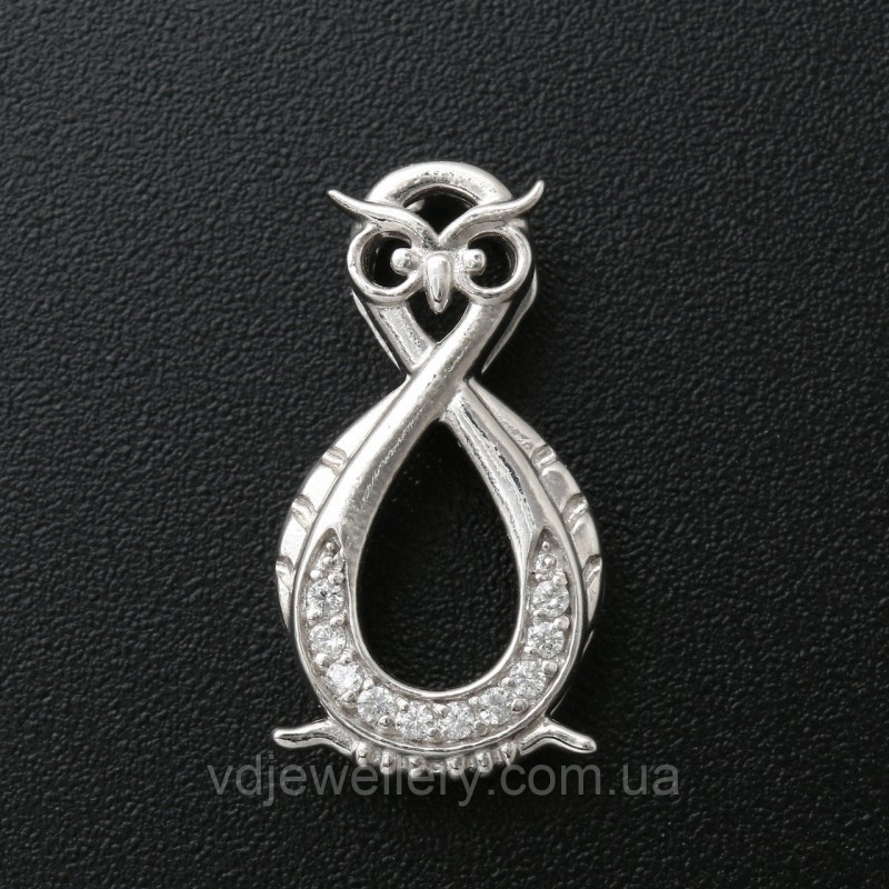 Срібний кулон "Сова" ксх48