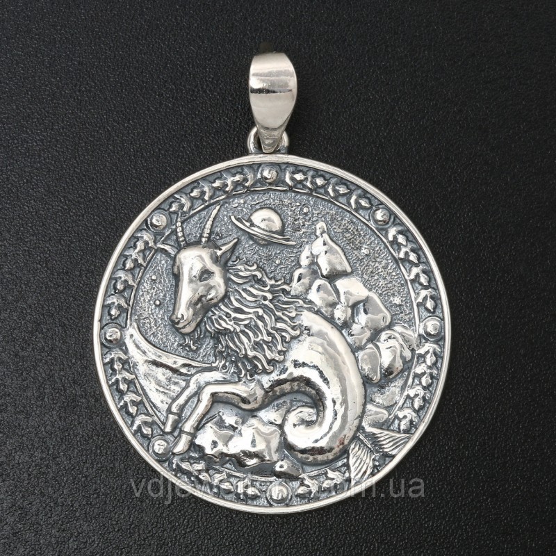 Срібний кулон знак зодіаку "Козеріг" 3100587к