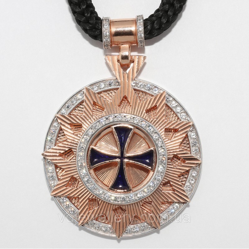 Серебряный позолоченный кулон "Звезда Эрцгаммы" ксх4