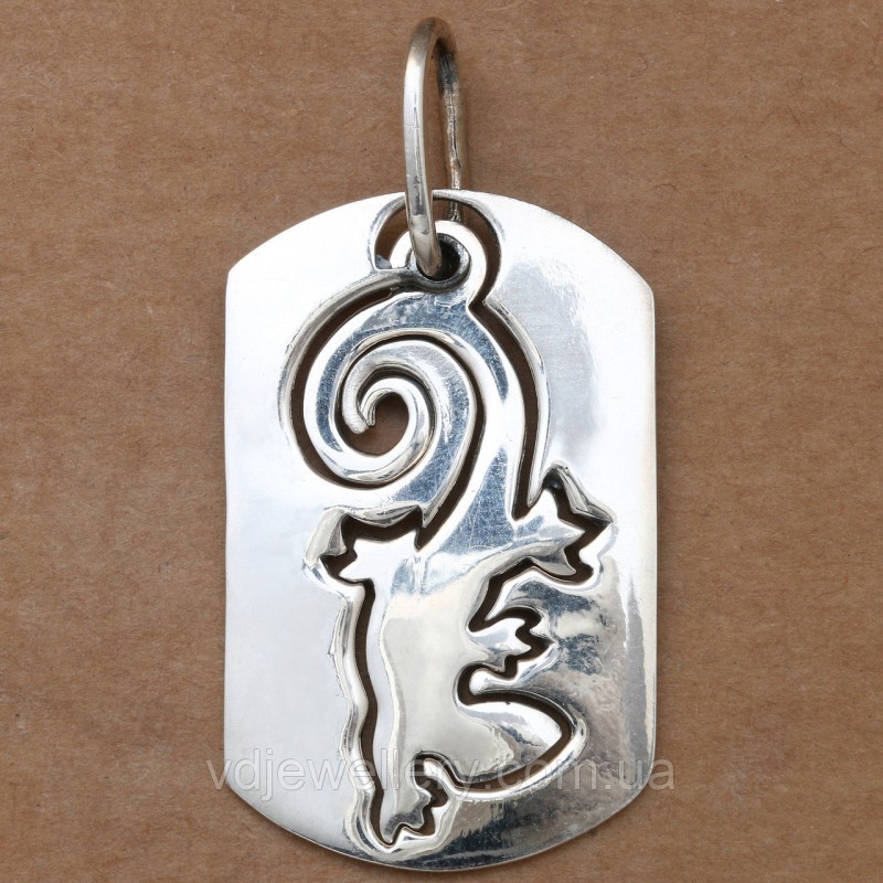 Срібний кулон "Ящірка" 3100454