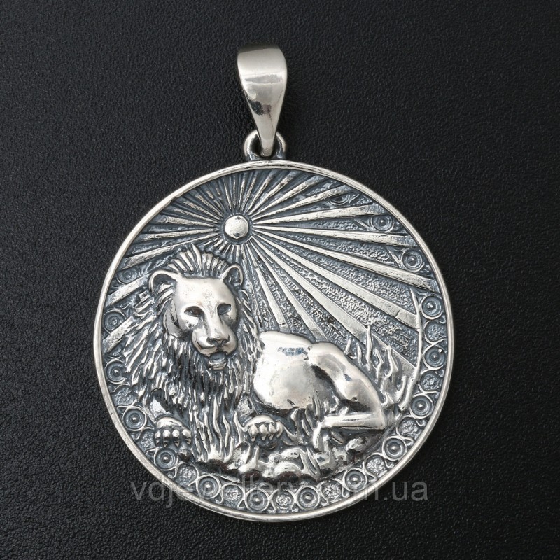 Серебряный кулон знак зодиака "Лев" 3100587л