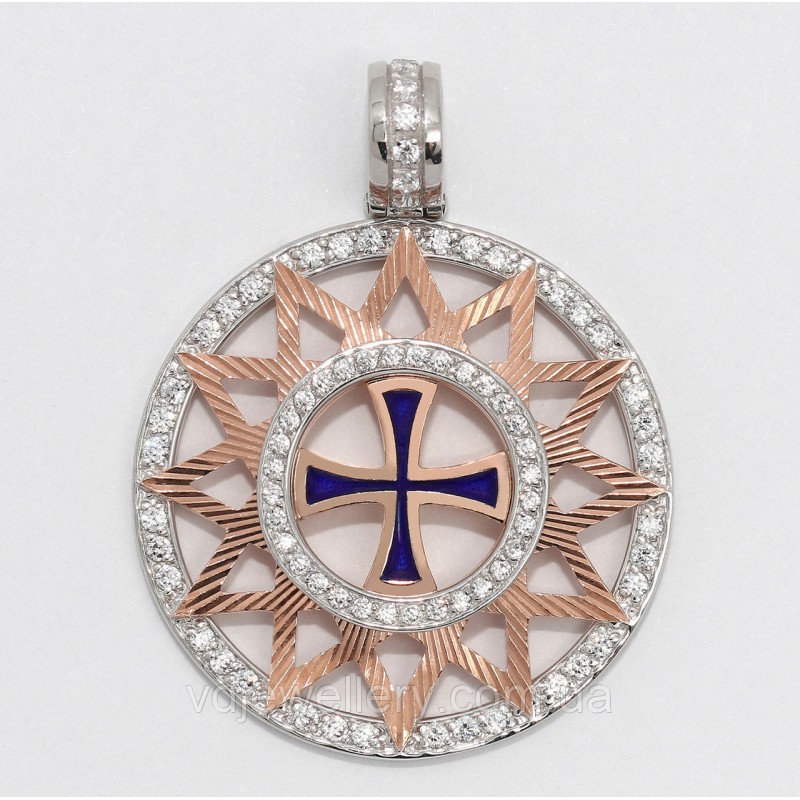 Серебряный кулон "Звезда Эрцгаммы" ксх12