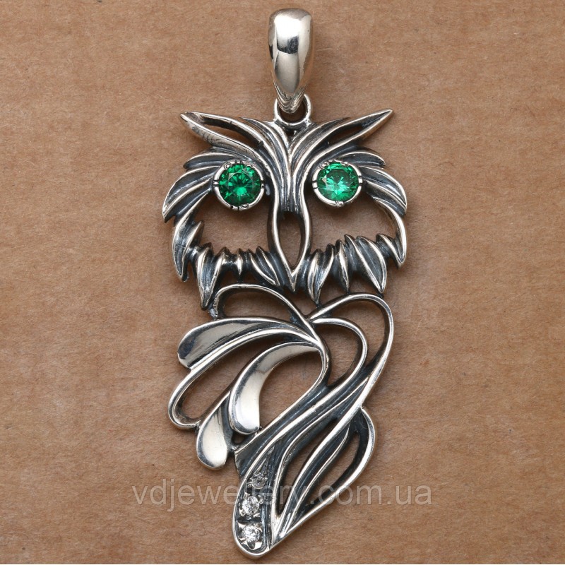 Серебряный кулон "Сова" 3110994