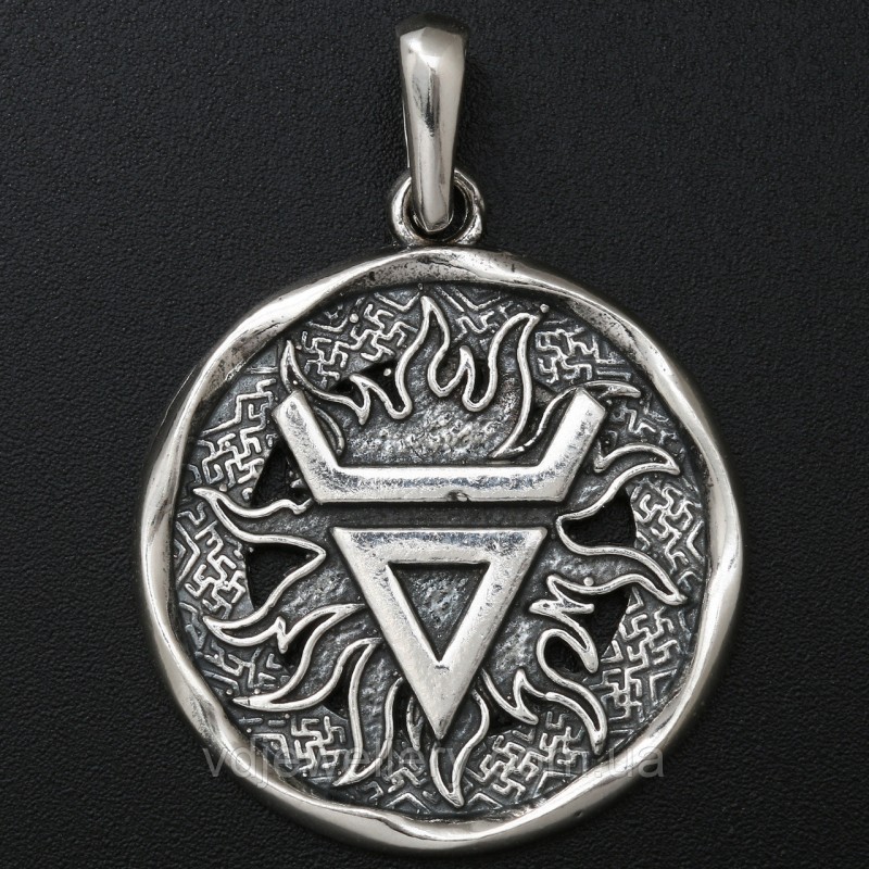 Серебряный кулон "Знак Велеса" 3П5с