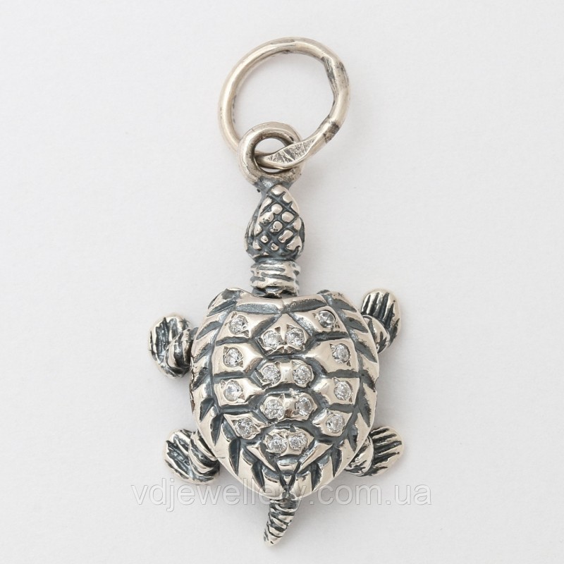 Серебряный кулон "Черепаха" 3110319