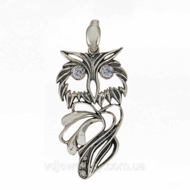 Срібний кулон "Сова" 3110342