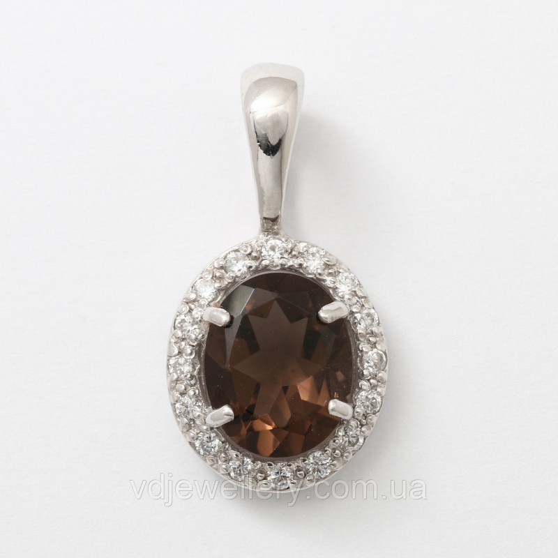 Серебряный кулон с раухтопазом 3180063