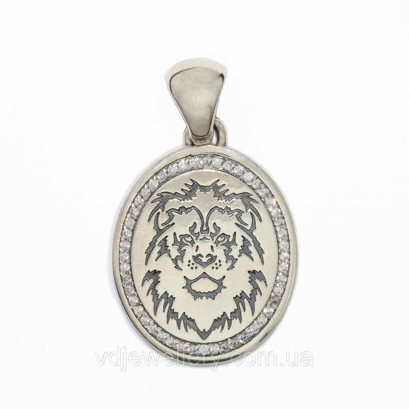 Срібний кулон "Лев" 3110619