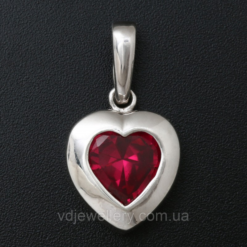 Серебряный кулон "Сердечко" 3110691
