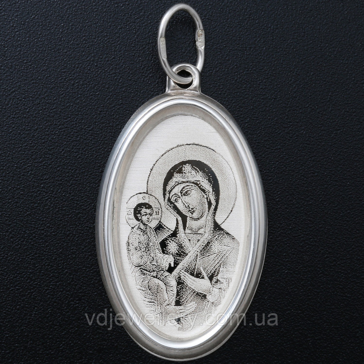 Серебряная ладанка "Богородица" ВКХ-266