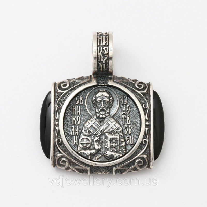 Серебряная ладанка "Николай Чудотворец" ВКХ148