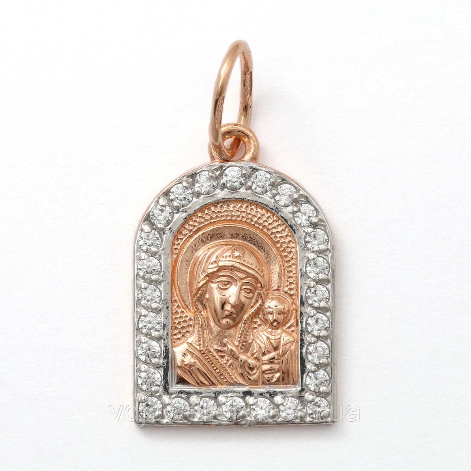 Серебряная ладанка "Богородица" ВКХ-97