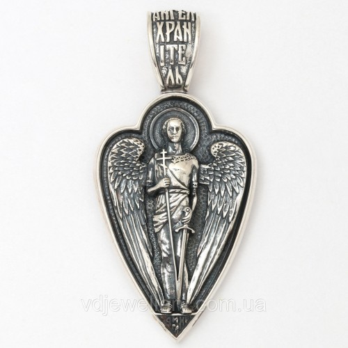 Серебряная ладанка "Ангел Хранитель" вкх21
