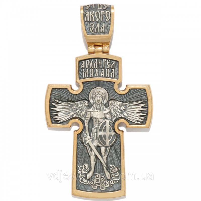 Срібний хрест "Архангел Михаїл" вкх214