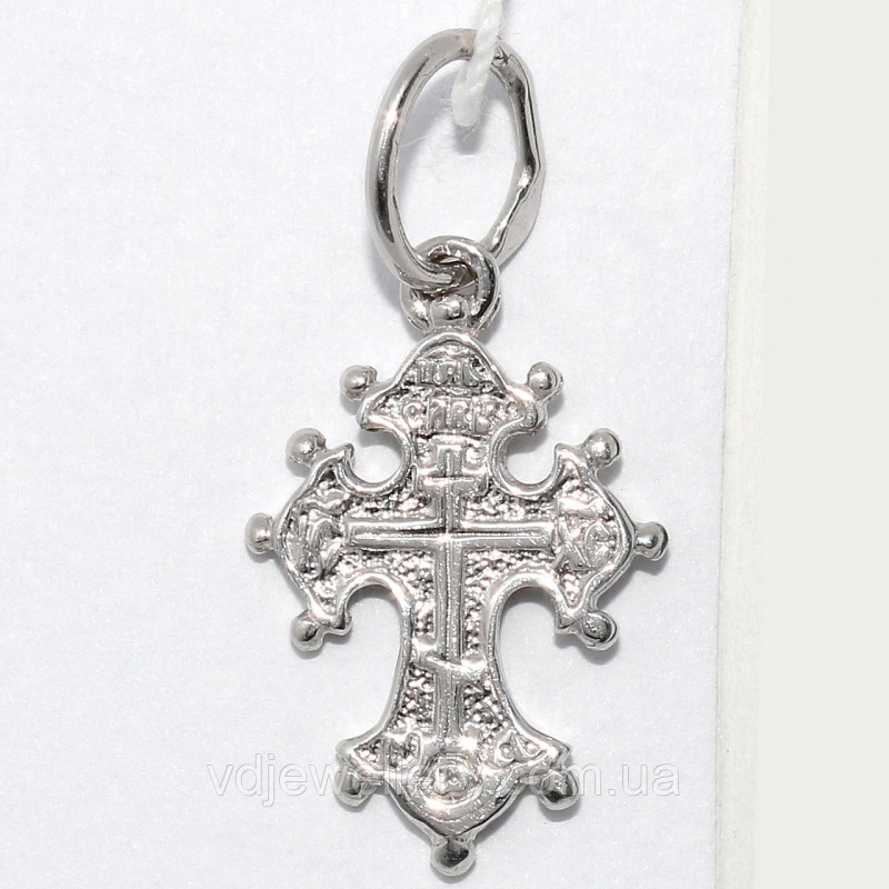 Серебряный крестик без распятия