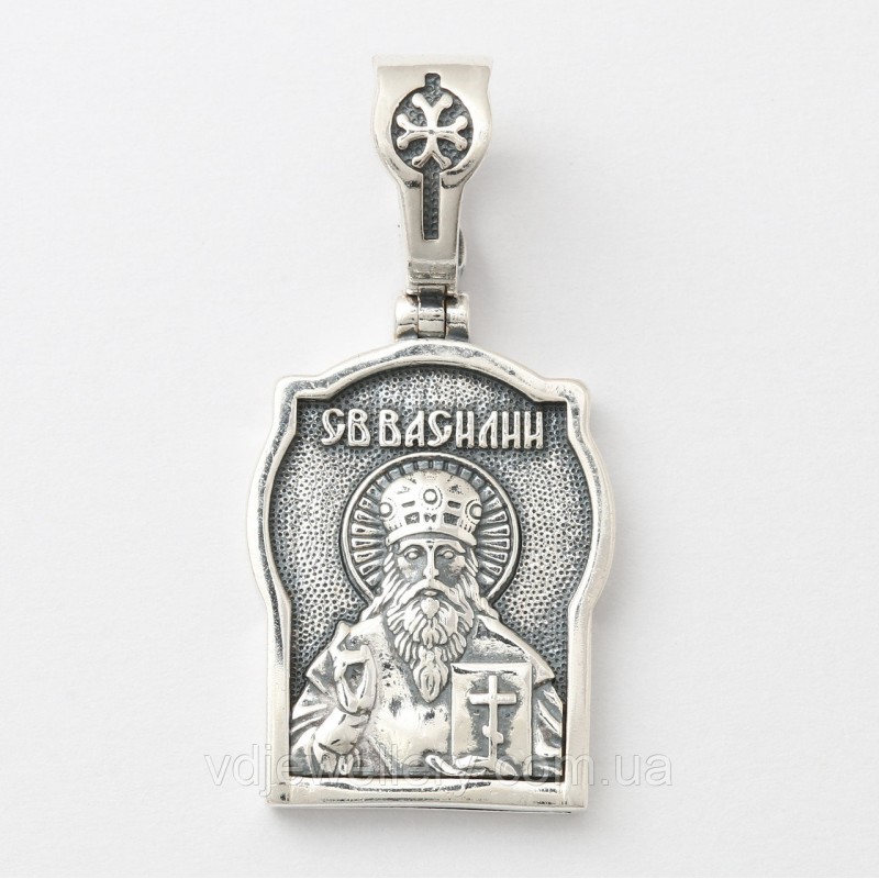 Срібна ладанка "Святий Василь" вкх257