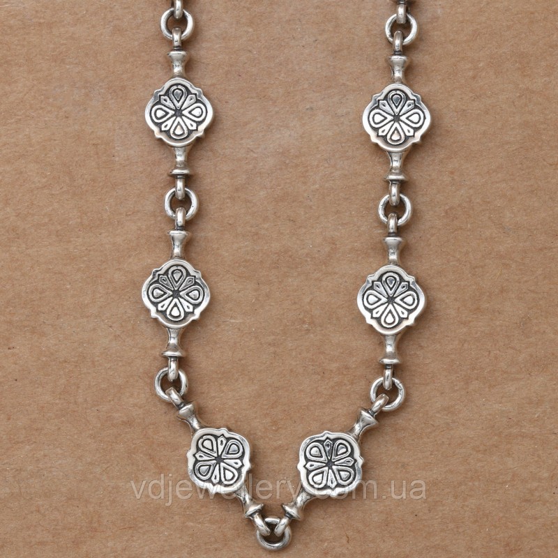 Серебряная церковная цепочка ехм26