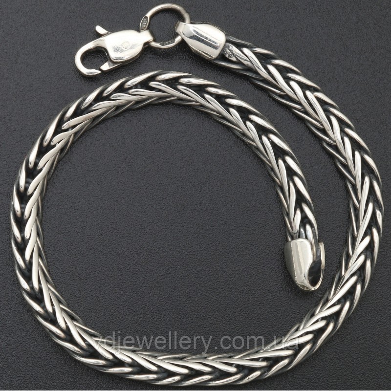Чоловічий срібний браслет 5100069лб