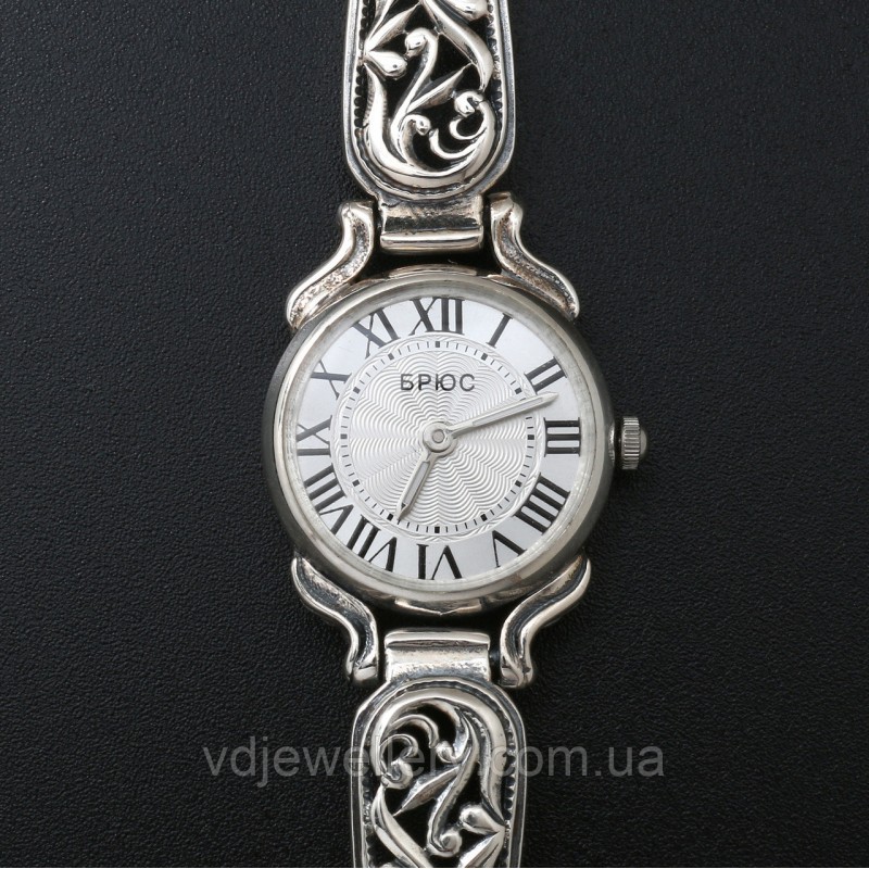 Жіночий срібний годинник 0551