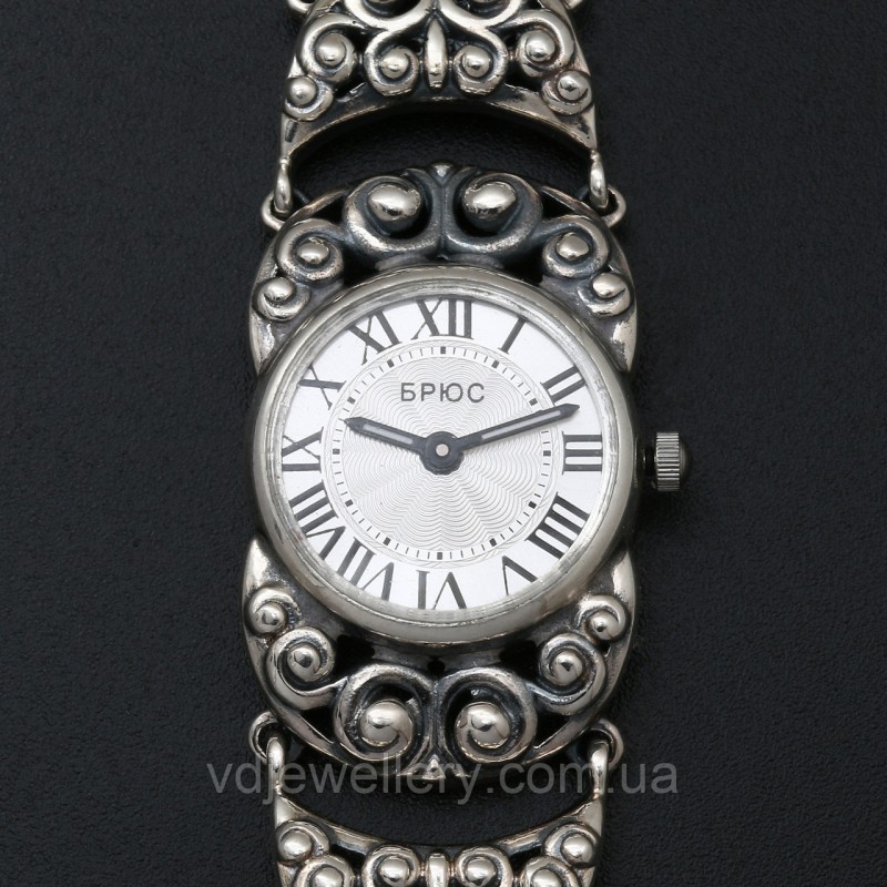 Женские серебряные часы 0525