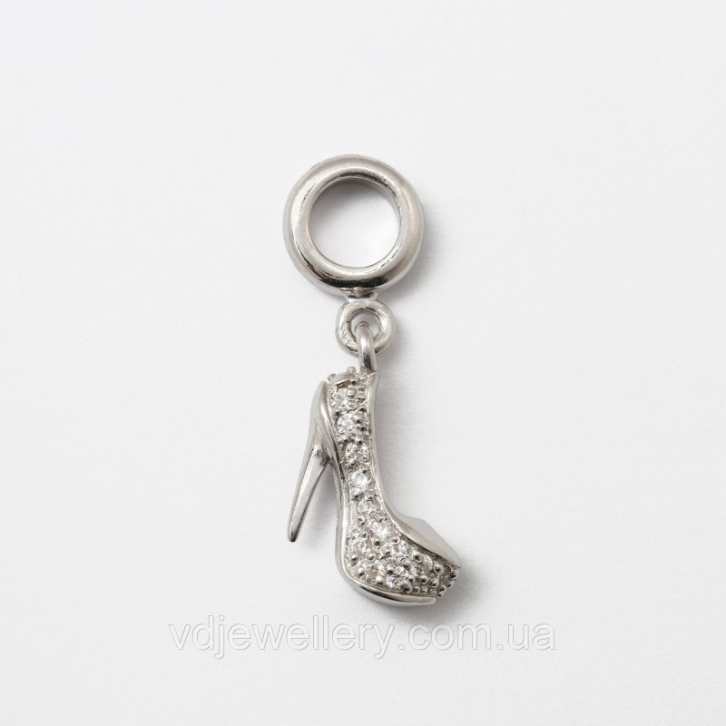 Серебряный шарм "Туфелька" 119дф
