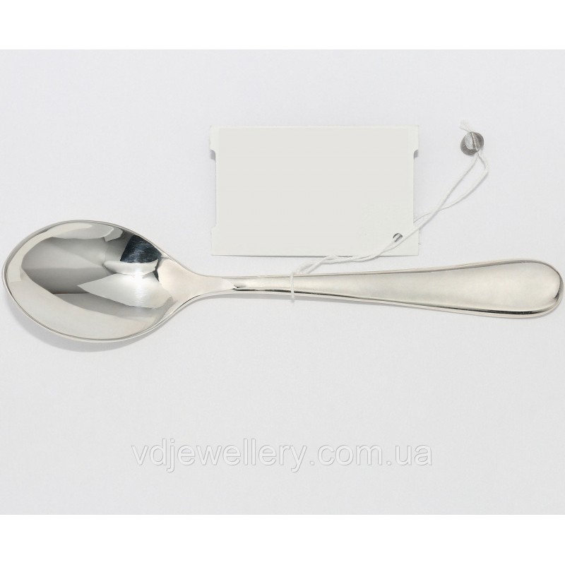 Серебряная ложка кофейная "Гладкая" 90ЛТ