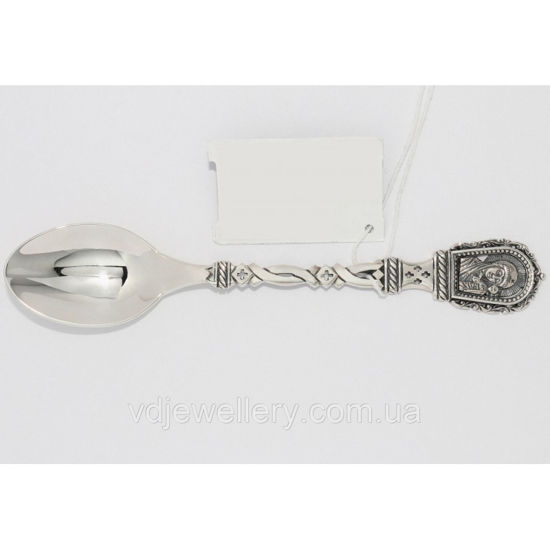 Серебряная ложка с Богородицей 101ЛТ