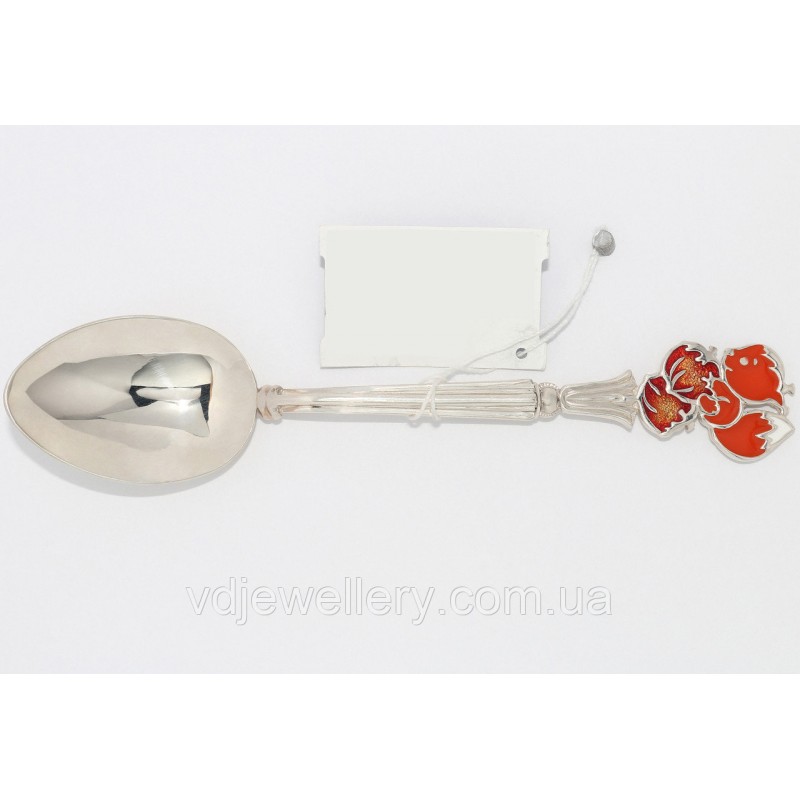 Срібна ложка для дитини "Білка" 80лт