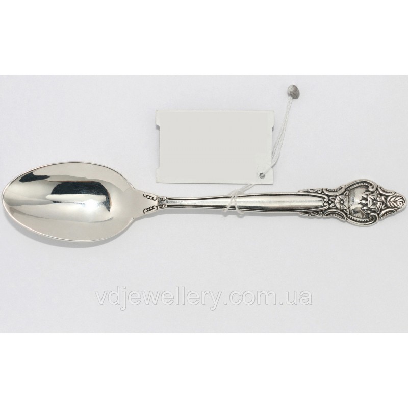 Серебряная ложка чайная "Розочка" 77ЛТ