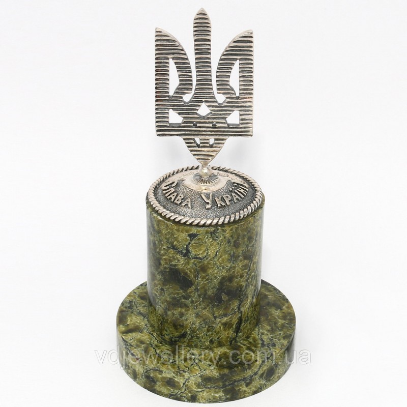 Серебряный сувенир "Герб Украины"
